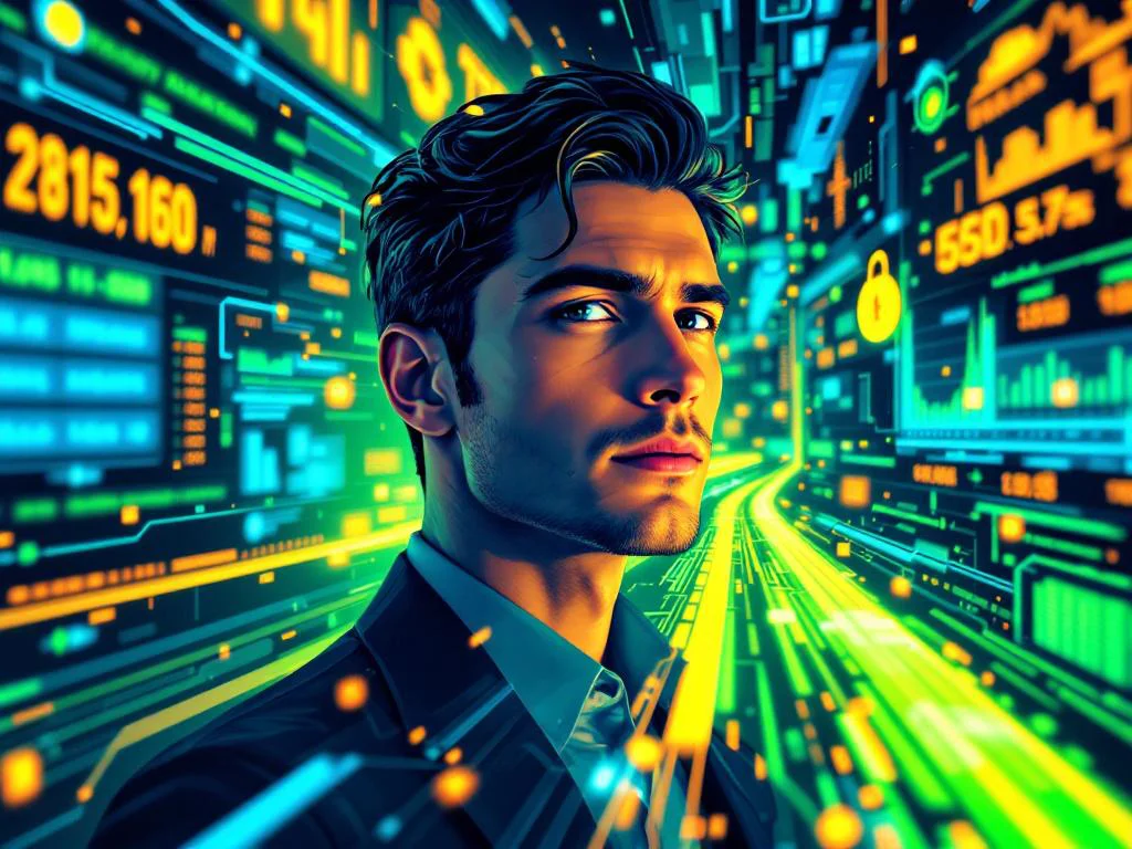 Абстрактная визуализация управления задачами с помощью queue python asyncio в FinTech и FoodTech, показывающая упорядоченные потоки данных для создания надежных сервисов.